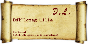 Délczeg Lilla névjegykártya